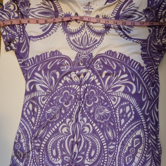 Prana Top Short Sleeve Size Medium - Picture 7 of 8